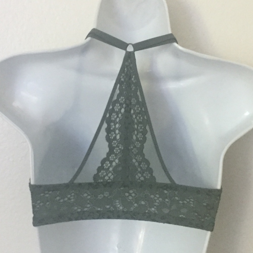 Victoria’s Secret Green Lace Racerback Bra, 32DD - Picture 2 of 7